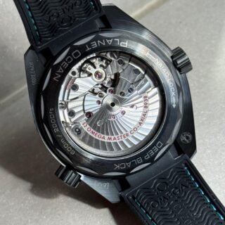 Planet Ocean 45.5mm GMT Worldtimer Real Ceramic VSF 1:1 Best Edition Black/blue Dial On Black Rubber Strap Super Clone 8938 - Image 17