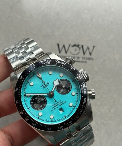 Black Bay Chrono M79360N SS ZF 1:1 Best Edition Tiffany Blue Dial On SS Bracelet DD7750