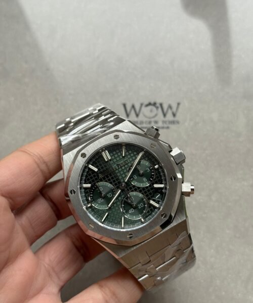 Royal Oak Chrono 26240 SS DDF 1:1 Best Edition Green Dial on SS Bracelet DD4401