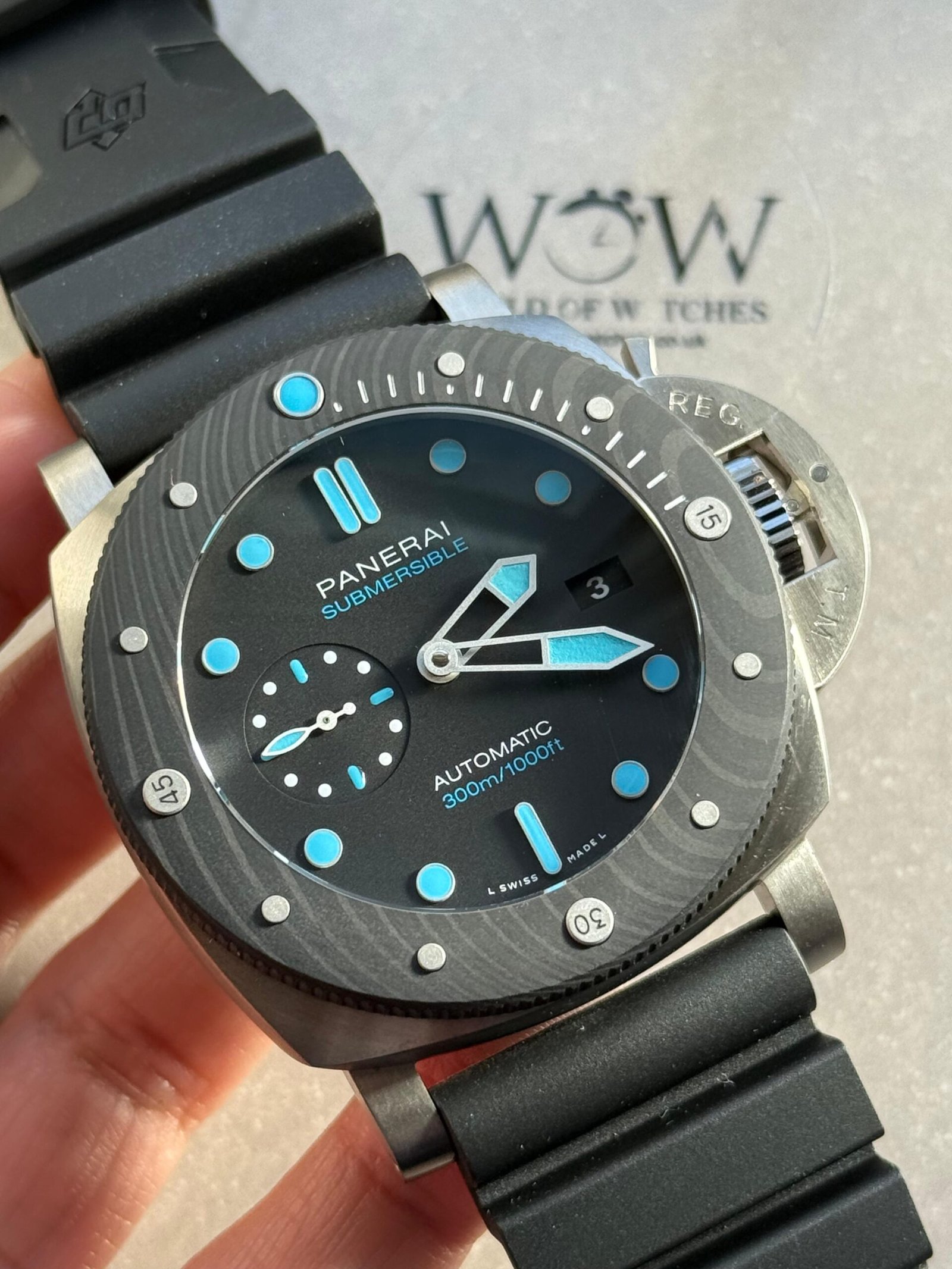 PAM799 Submersible BMG tech VSF 1:1 best edition on black rubber strap - Image 2