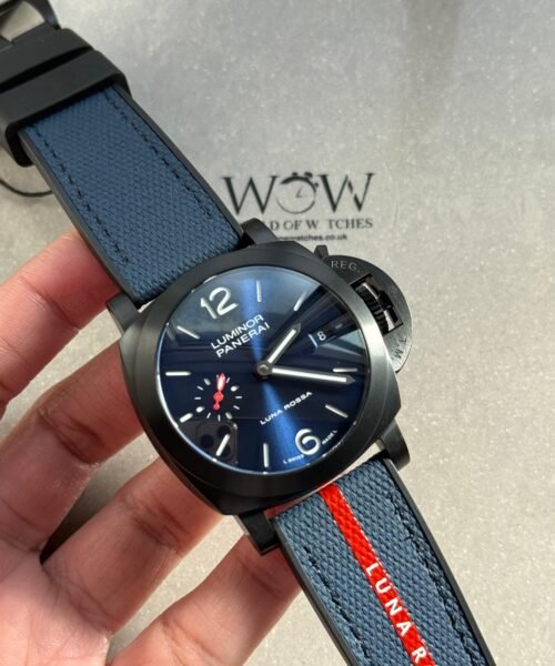 PAM1408 Z DLC VSF 1:1 Baest Edition Blue Dial on Blue Rubber Strap Asian P900