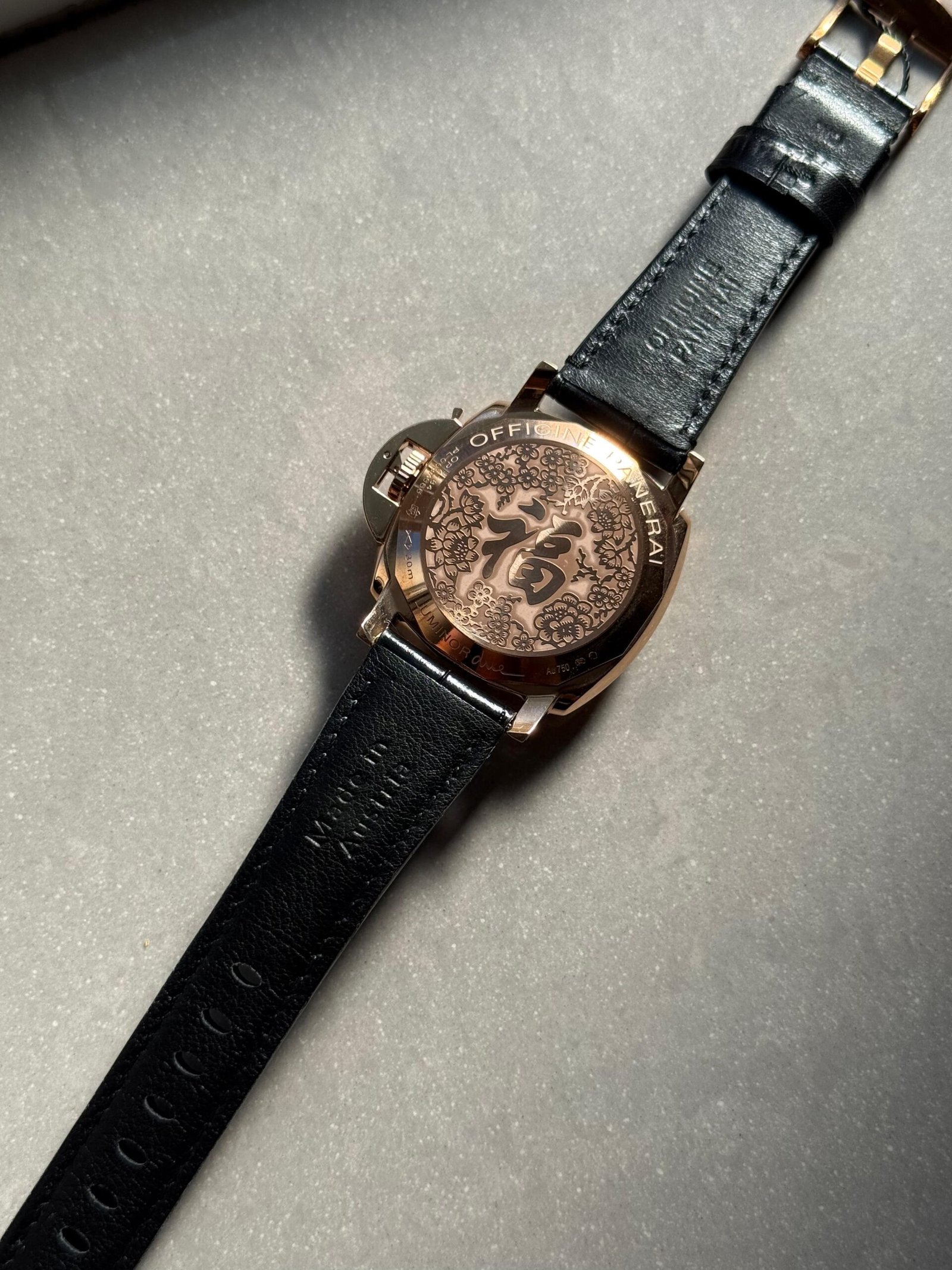 PAM908 Luminor Due VSF Best Edition Black Dial on Black Leather Strap AXXXIV - Image 16