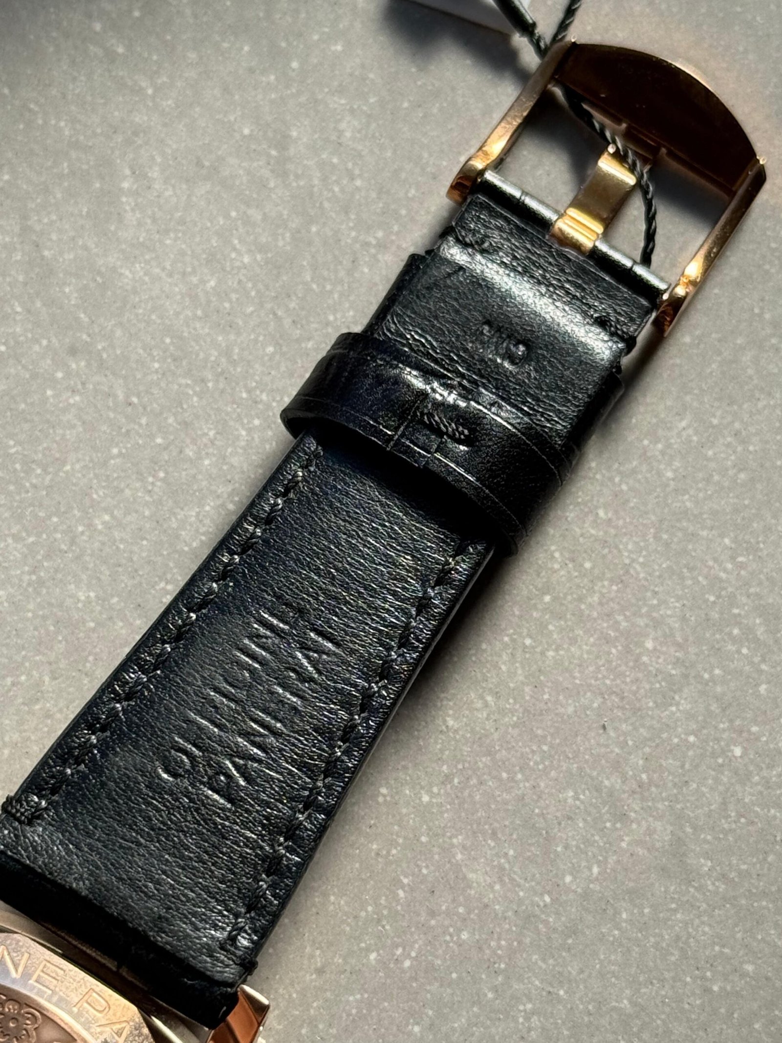 PAM908 Luminor Due VSF Best Edition Black Dial on Black Leather Strap AXXXIV - Image 20