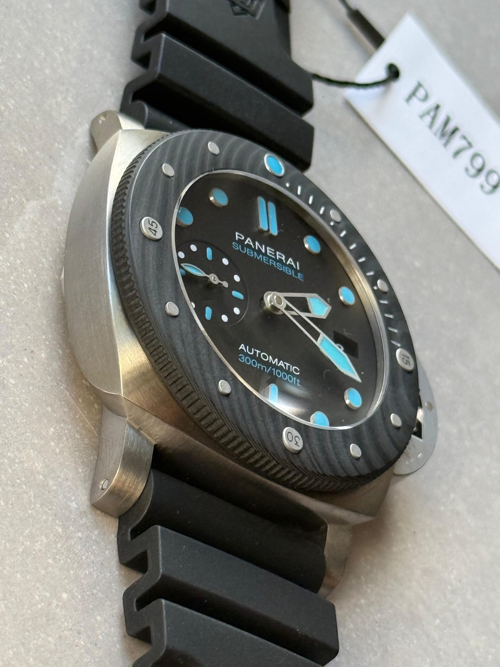 PAM799 Submersible BMG tech VSF 1:1 best edition on black rubber strap - Image 4