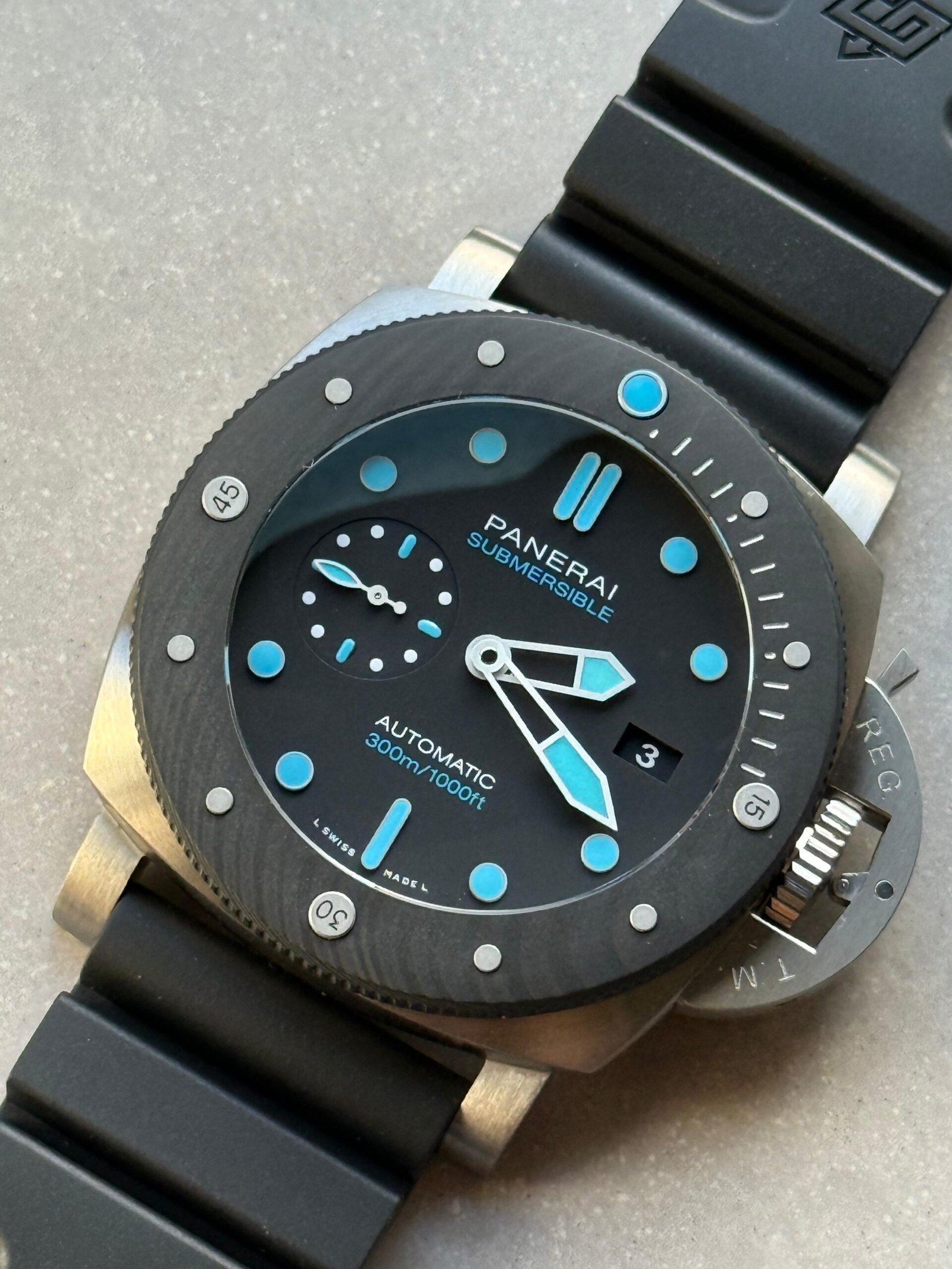 PAM799 Submersible BMG tech VSF 1:1 best edition on black rubber strap - Image 6