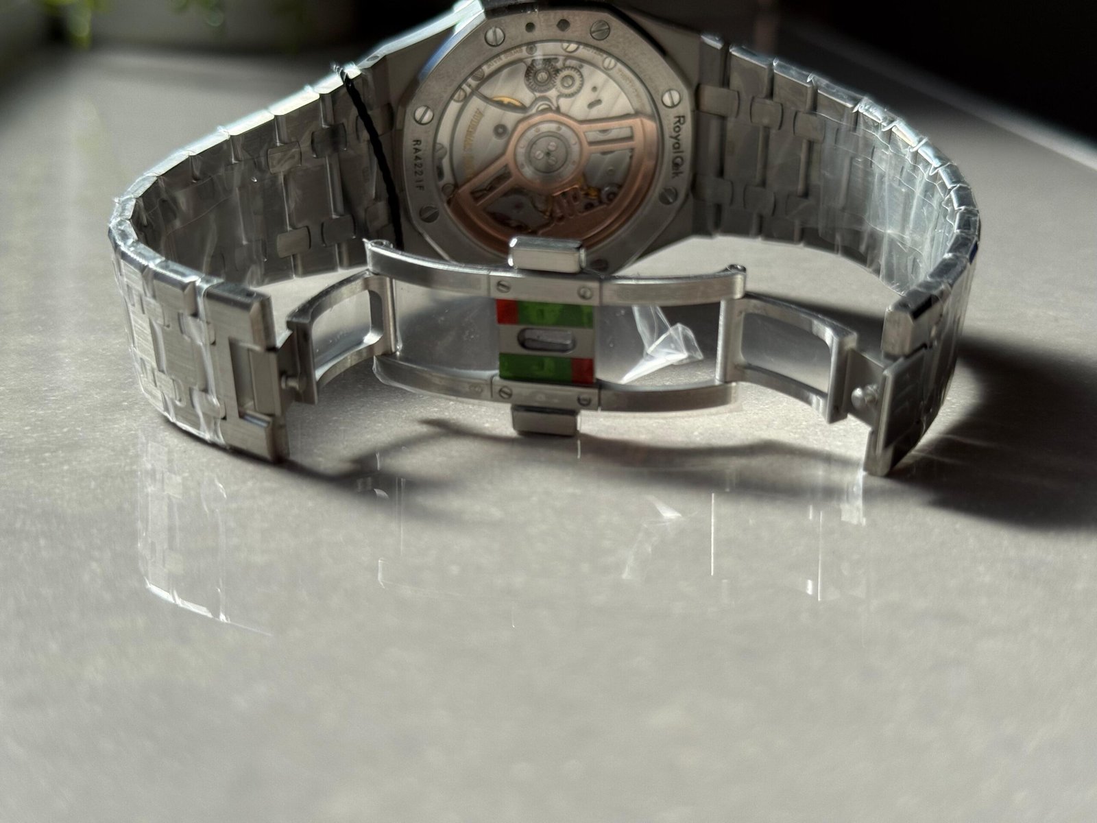 Royal Oak 41mm 15510 BC SS ZF 1:1 Best Edition Ice Blue Textured Dial on SS Bracelet SA4302 V3 - Image 10