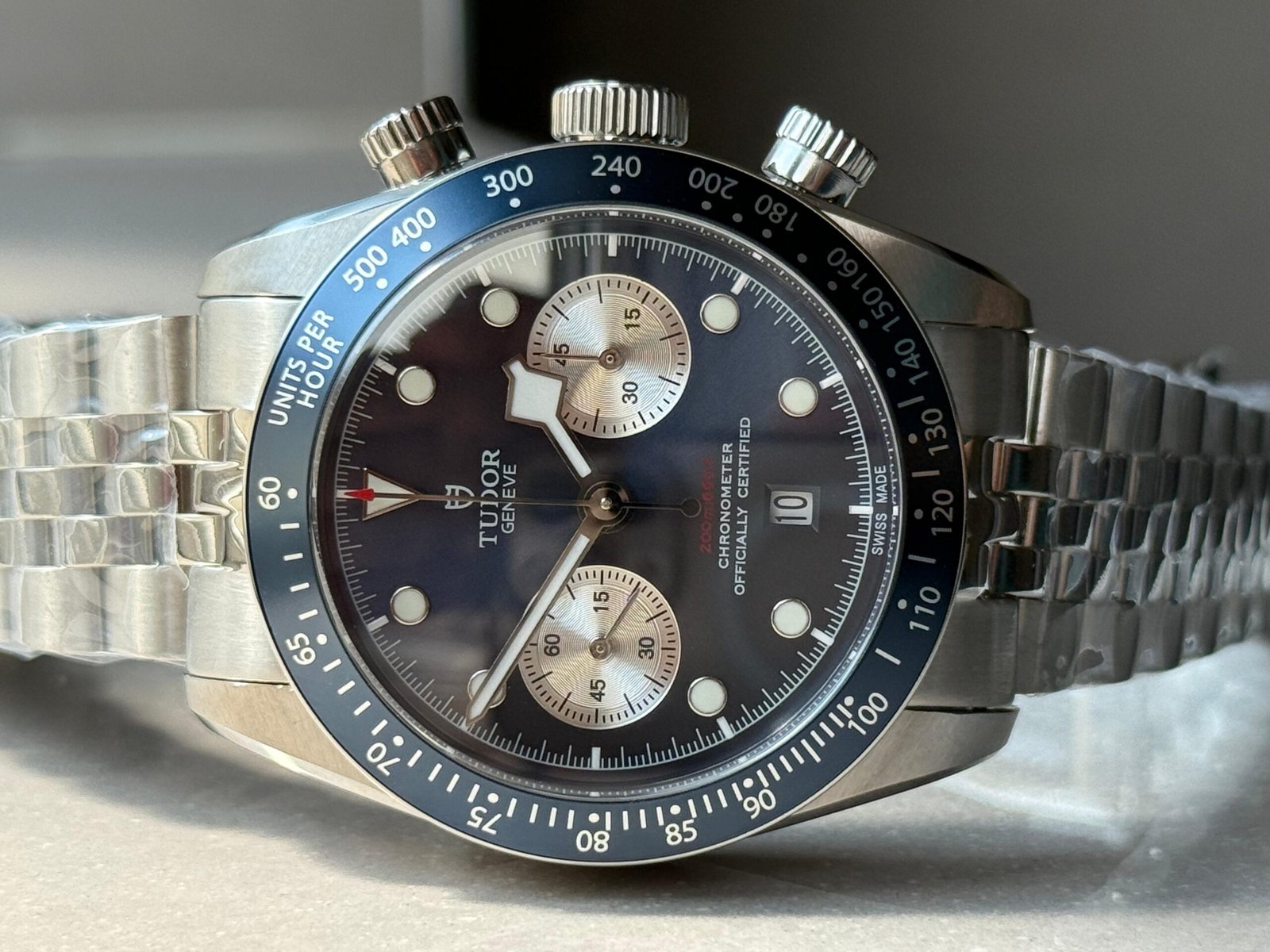 Black Bay Chrono M79360N SS ZF 1:1 Best Edition Blue Dial On SS Bracelet DD7750 - Image 11