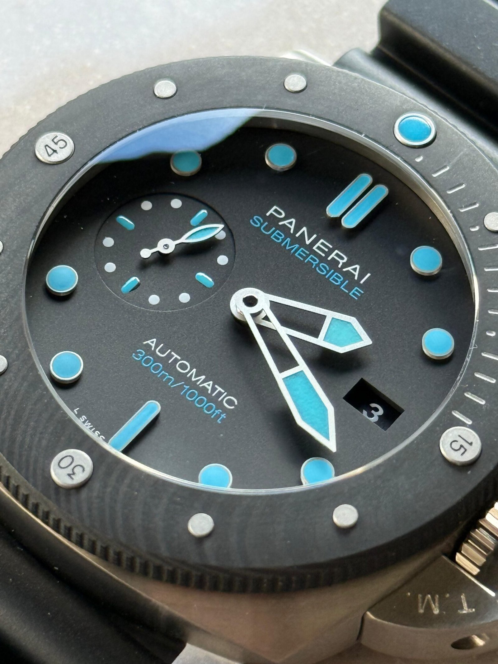 PAM799 Submersible BMG tech VSF 1:1 best edition on black rubber strap - Image 9