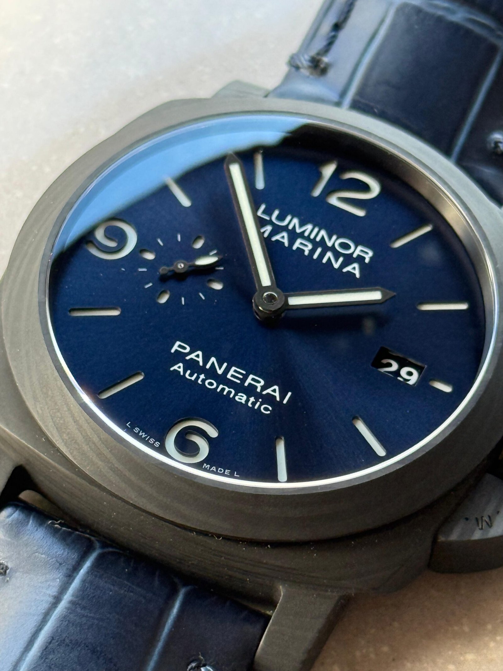 PAM1664 Carbotech VSF 1:1 Best Edition on Blue Leather Strap P.9010 - Image 10
