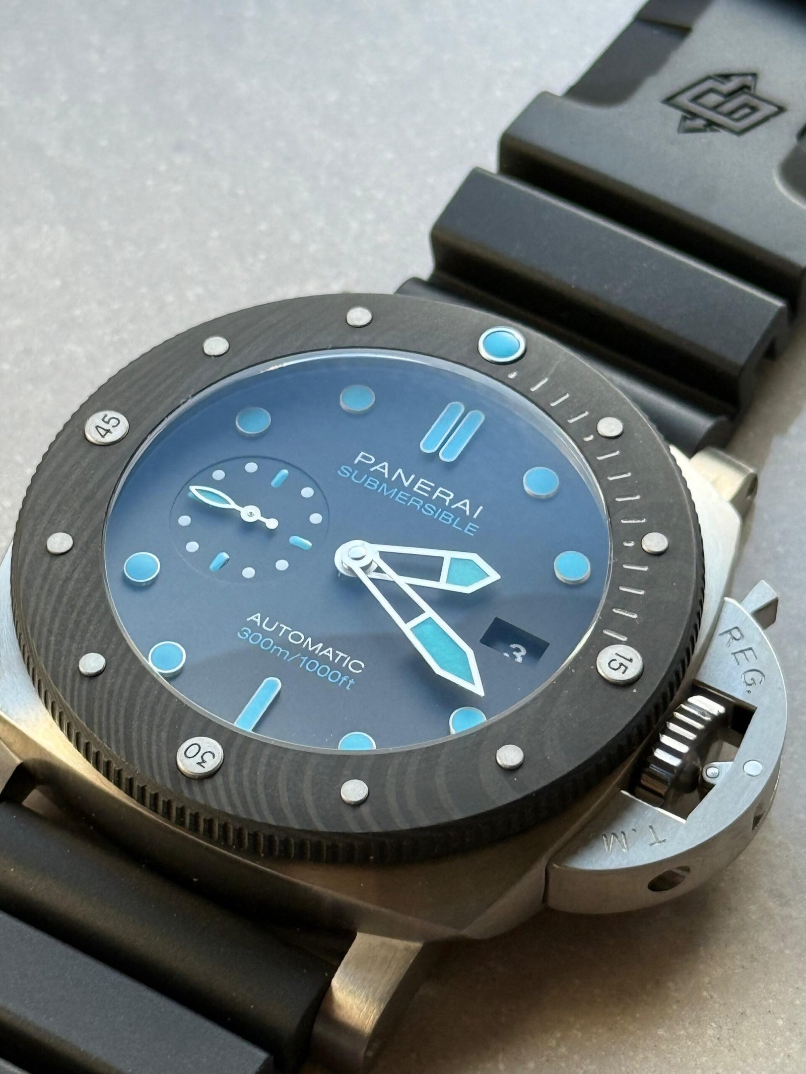 PAM799 Submersible BMG tech VSF 1:1 best edition on black rubber strap - Image 5