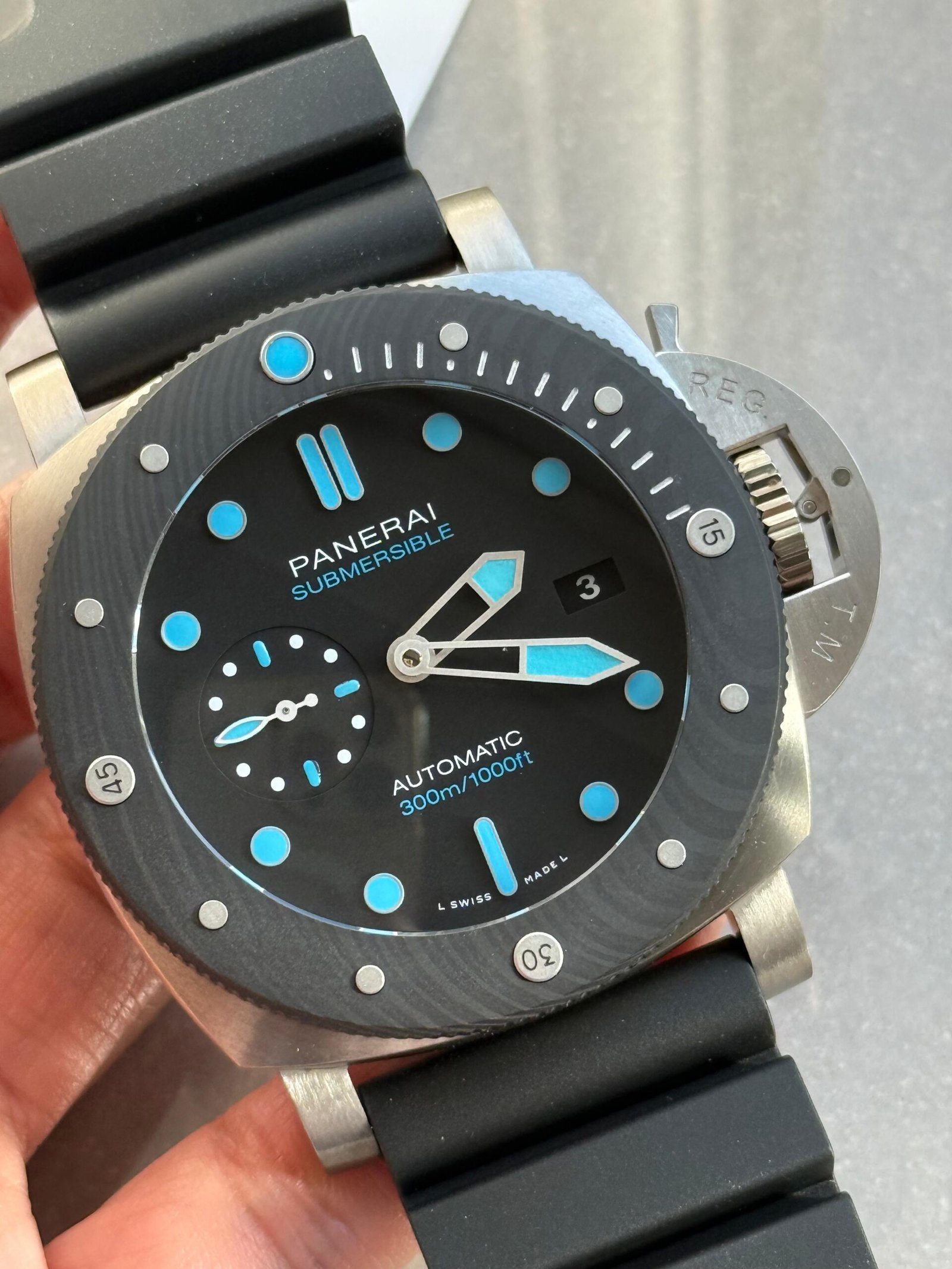 PAM799 Submersible BMG tech VSF 1:1 best edition on black rubber strap - Image 13