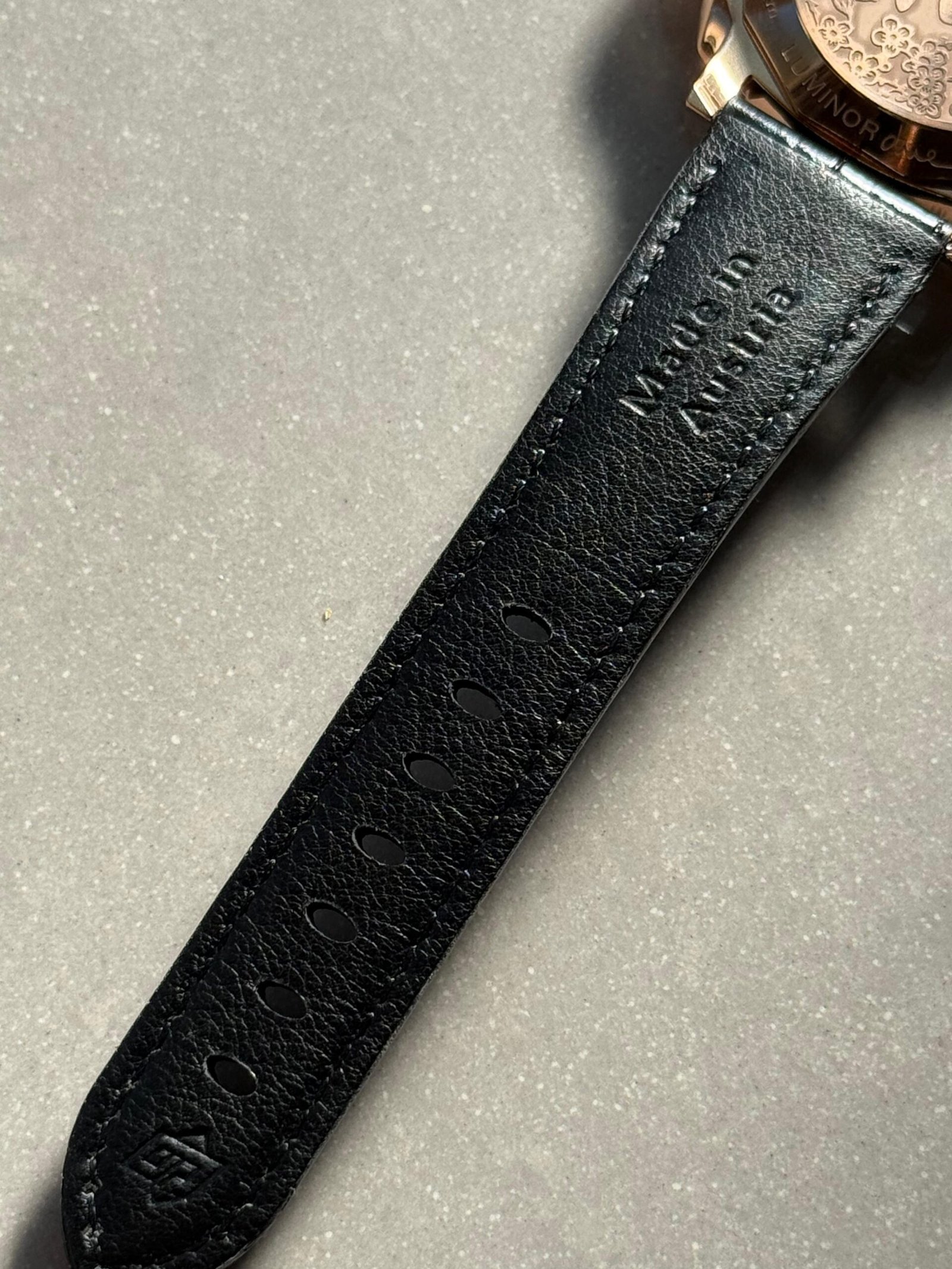 PAM908 Luminor Due VSF Best Edition Black Dial on Black Leather Strap AXXXIV - Image 19