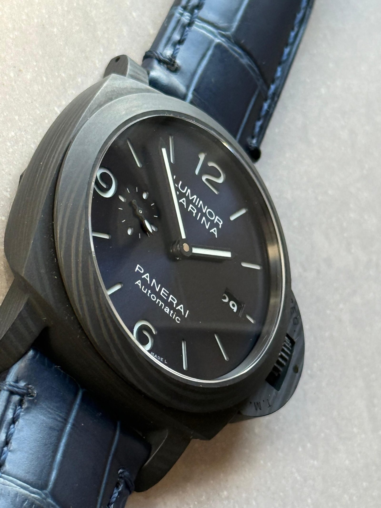 PAM1664 Carbotech VSF 1:1 Best Edition on Blue Leather Strap P.9010 - Image 8